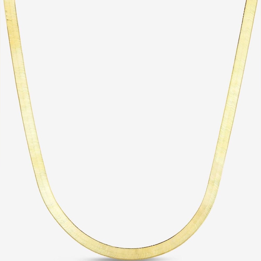 Herringbone Gold Necklace (Gold Filled)